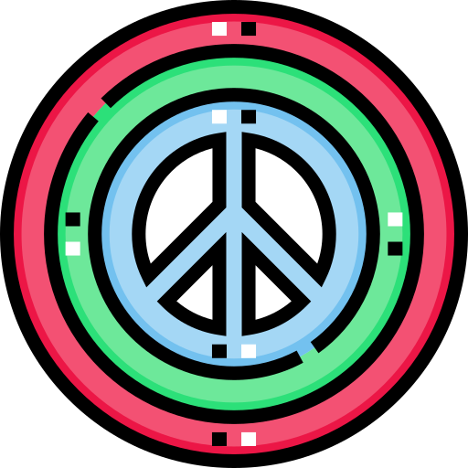 Coloriage paix des cultures circulaire