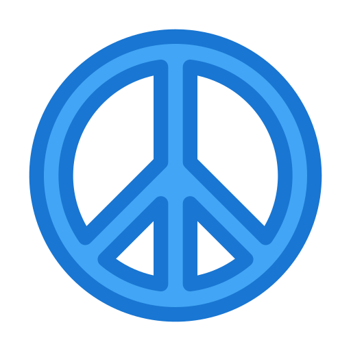 Coloriage paix signe de paix hippie