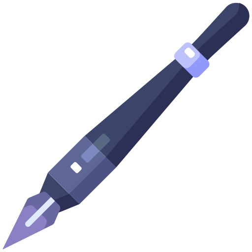 Coloriage papeterie stylo à encre éducation
