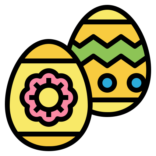 Coloriage printemps pâques œufs de pâques