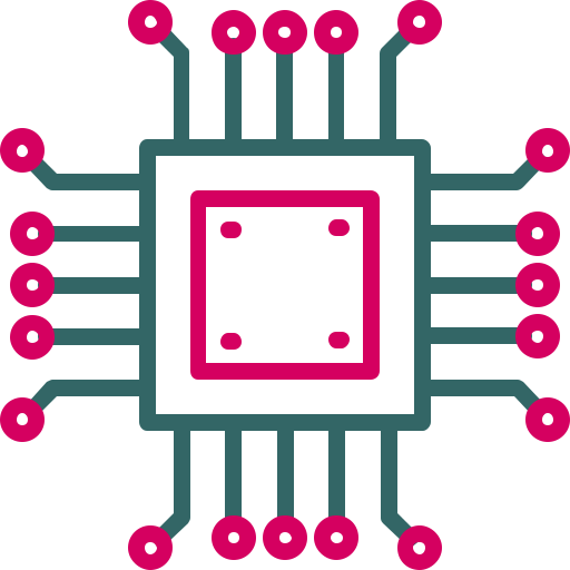 Coloriage puce électronique planche circuit imprimé