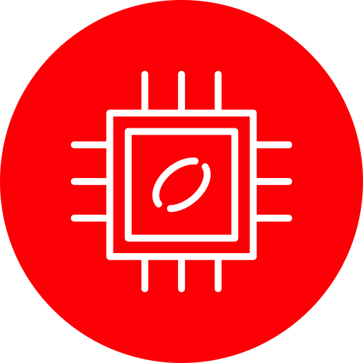Coloriage puce électronique technologique circuit imprimé