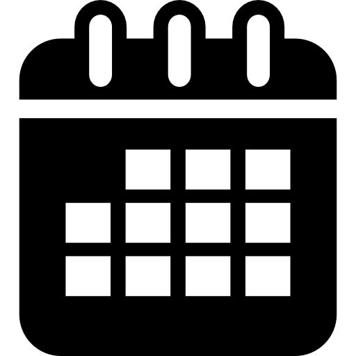 Coloriage rectangulaire symbole calendrier