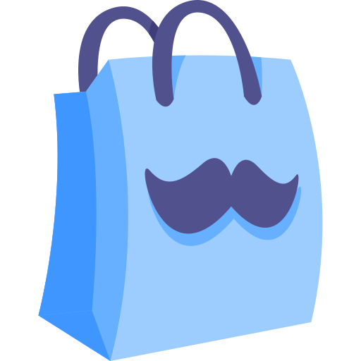 Coloriage sac commerce et shopping cadeau