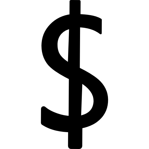 Coloriage signe symbole de la monnaie dollar
