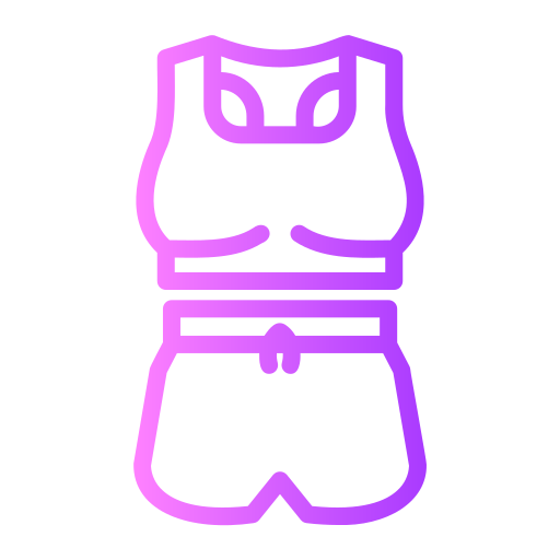 Coloriage sous-vêtements soutien-gorge de sport vêtements de sport