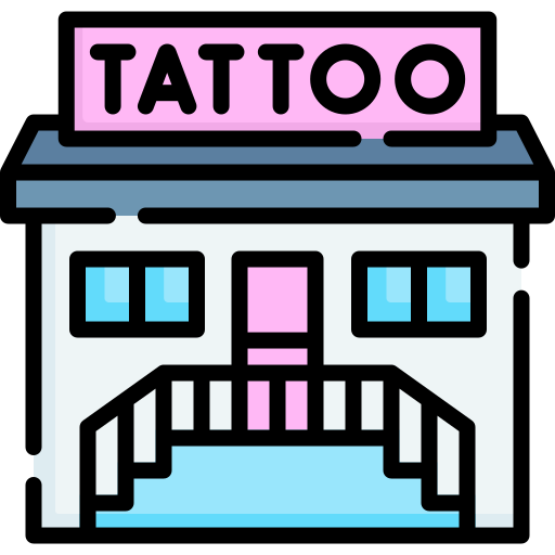 Coloriage studio de tatouage salon de tatouage commerce