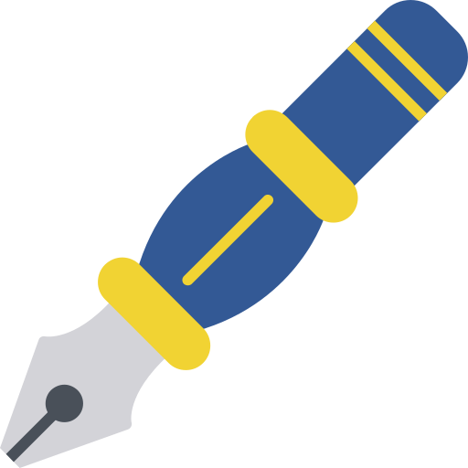 Coloriage stylo à encre calligraphie écrire