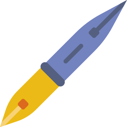 Coloriage stylo plume art et désign outils et ustensiles
