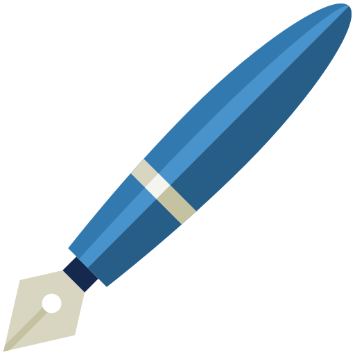 Coloriage stylo plume stylo à encre outils d'écriture