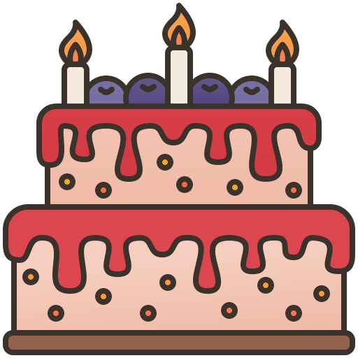 Coloriage sucré gâteau d'anniversaire anniversaire et fête
