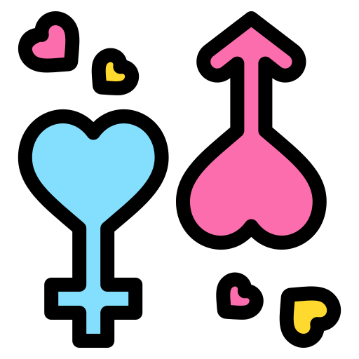 Coloriage symbole de genre mars relation