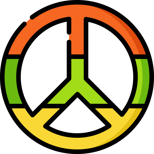 Coloriage symbole de la paix formes et symboles signe de paix