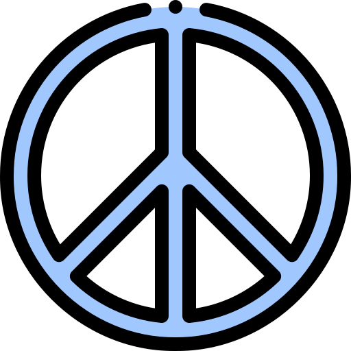 Coloriage symbole de la paix paix amour