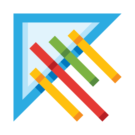 Coloriage triangle logotype formes et symboles