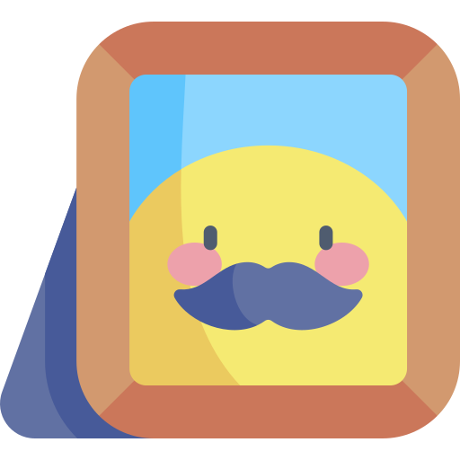 Coloriage utilisateur moustache avatar