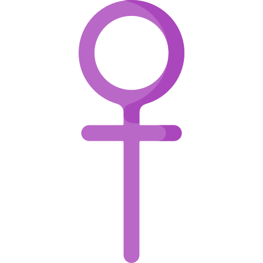 Coloriage vénus symbole féminin femelle