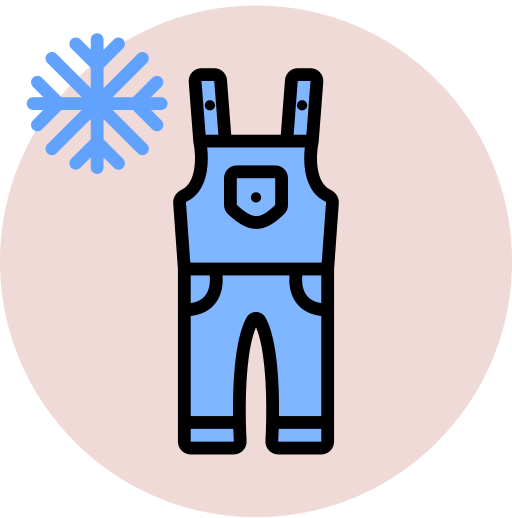 Coloriage vêtements de bébé vêtements d'hiver neige